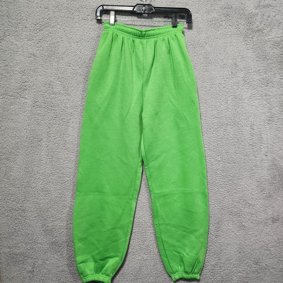 Prettylittlething High Waisted Cuffed Women's Joggers Size 6 Green NWOT - Picture 1 of 5